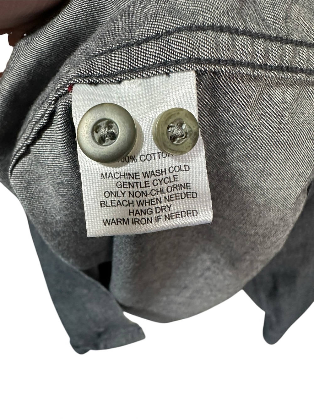 UNTUCKit Men's Charcoal Gray Long-Sleeve Button-Down Shirt Slim Fit L - Picture 10 of 11